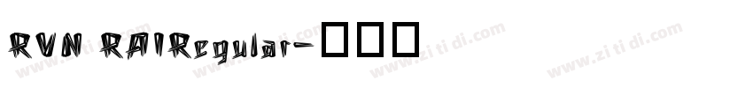 RVN RAIRegular字体转换